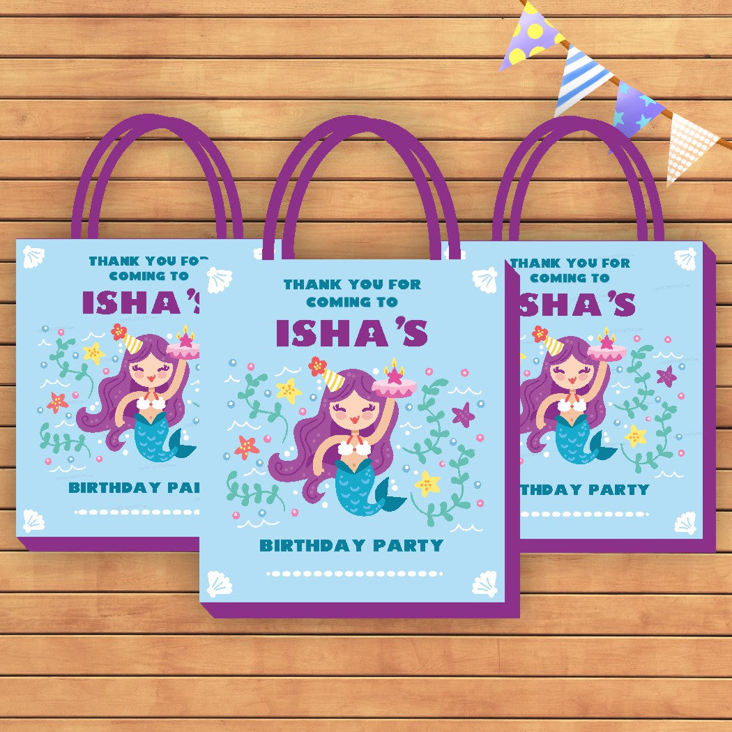 Mermaid Theme Return Gift Bag