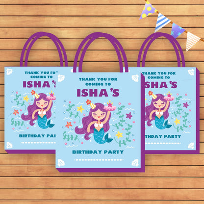 Mermaid Theme Return Gift Bag