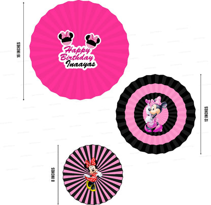 Minnie Mouse Theme Paper Fan