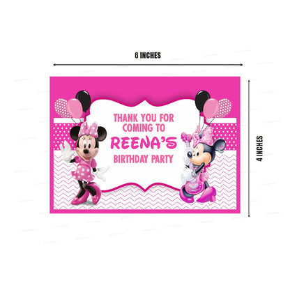 PSI Minnie Mouse Theme Thank You Card