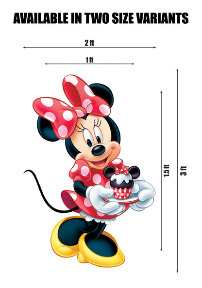 Minnie Mouse with topper Theme Cutout