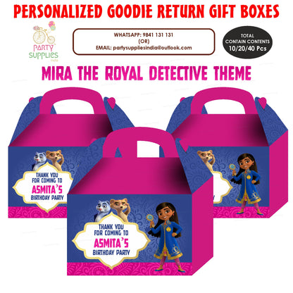 Mira the Royal Detective Theme Goodie Return Gift Boxes