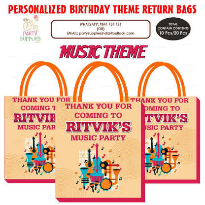 Music Theme Return Gift Bag