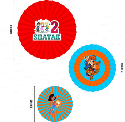 Music Theme Paper Fan