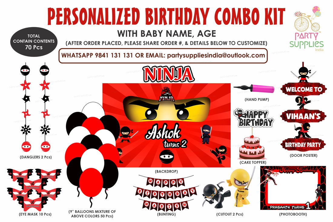 Ninja Theme Exclusive Combo Kit
