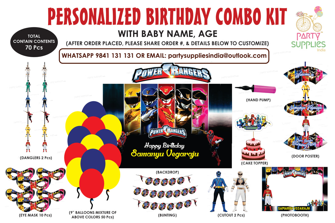 Power Rangers Theme Exclusive Combo Kit