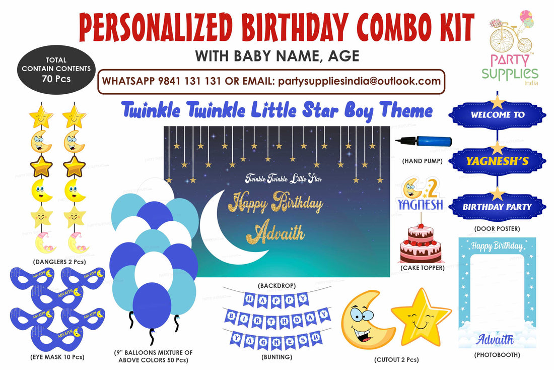 Twinkle Twinkle Little Star Boy Theme Exclusive Kit