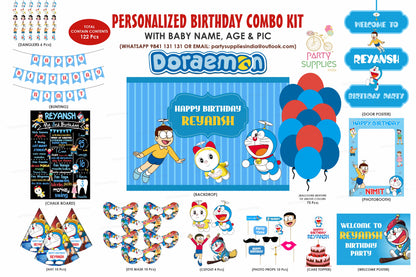 Doraemon Theme Classic Combo Kit - image 1 of 14 | Party Supplies India