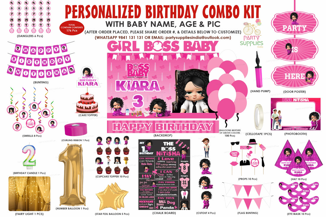 Girl Boss Baby Theme Premium Kit