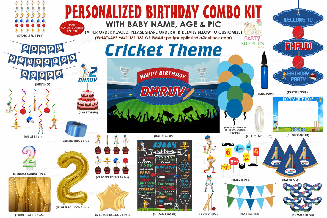 Cricket Theme Premium Kit