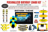 Batman Theme Exclusive Combo Kit - image 1 of 11 | Party Supplies India