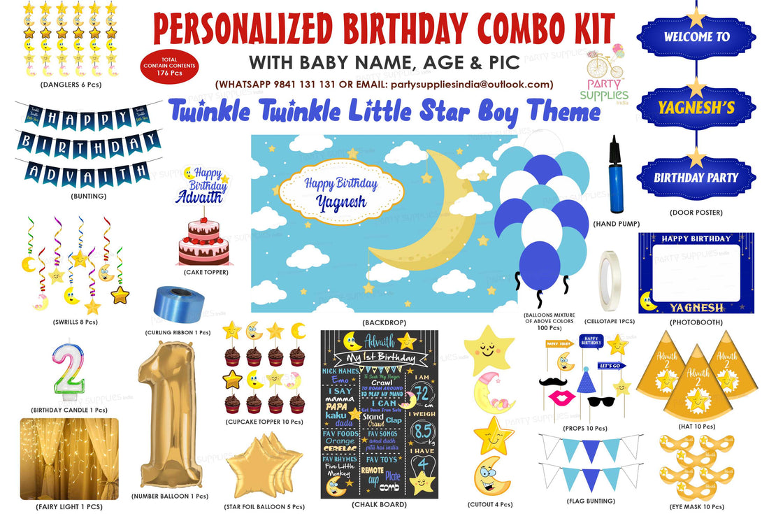 Twinkle Twinkle Little Star Boy Theme Premium Kit