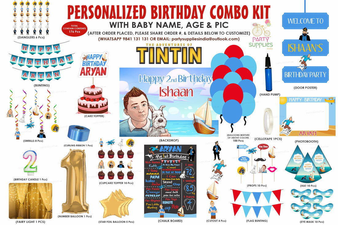 Tintin Theme Premium Combo Kit