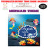 Mermaid Theme Customized Square Backdrop - image 1 of 3 | Party Supplies India