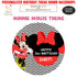 Minnie Mouse Red Theme Round Backdrop - image 1 of 4 | Party Supplies India