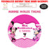 Minnie Mouse Theme Round Backdrop - image 1 of 4 | Party Supplies India
