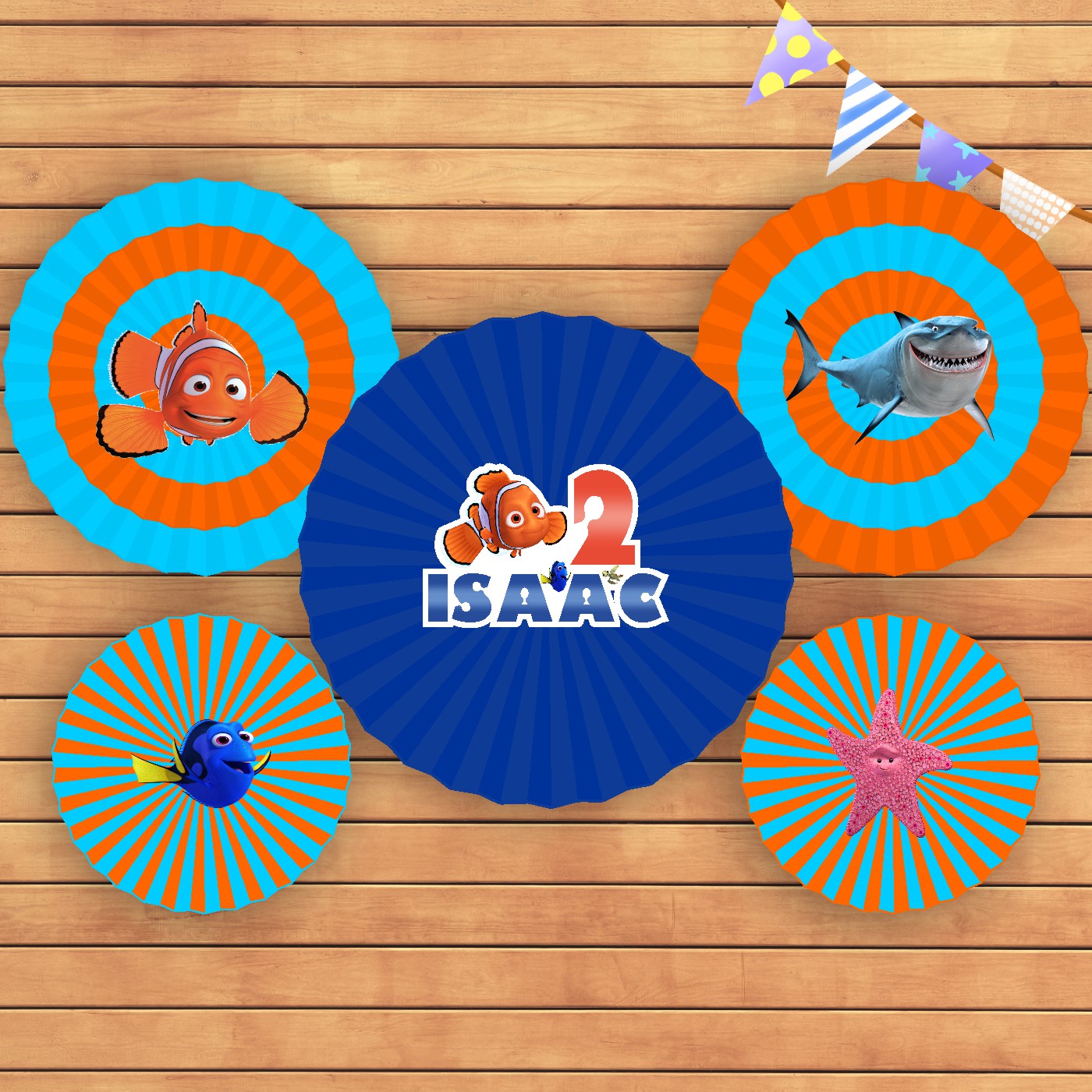 Nemo Theme Paper Fan