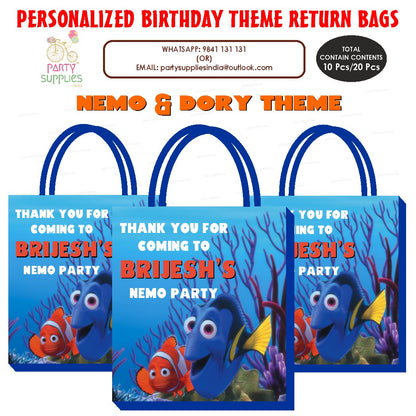 Nemo and Dory Theme Return Gift Bag