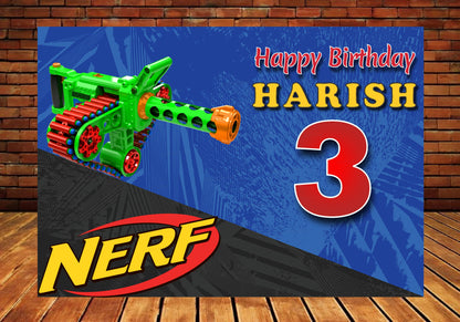 Nerf Theme Customized Backdrop