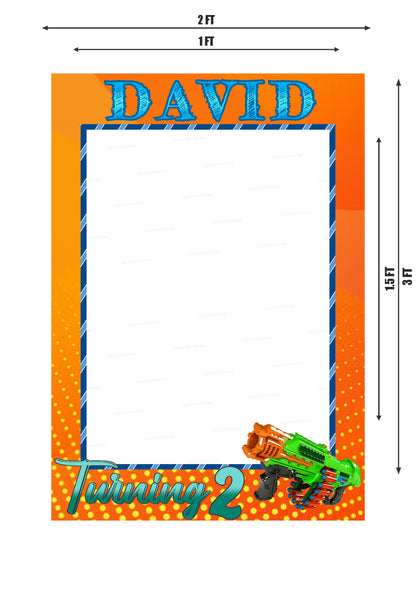Nerf Theme Customized  PhotoBooth - image 3 of 3 | Party Supplies India
