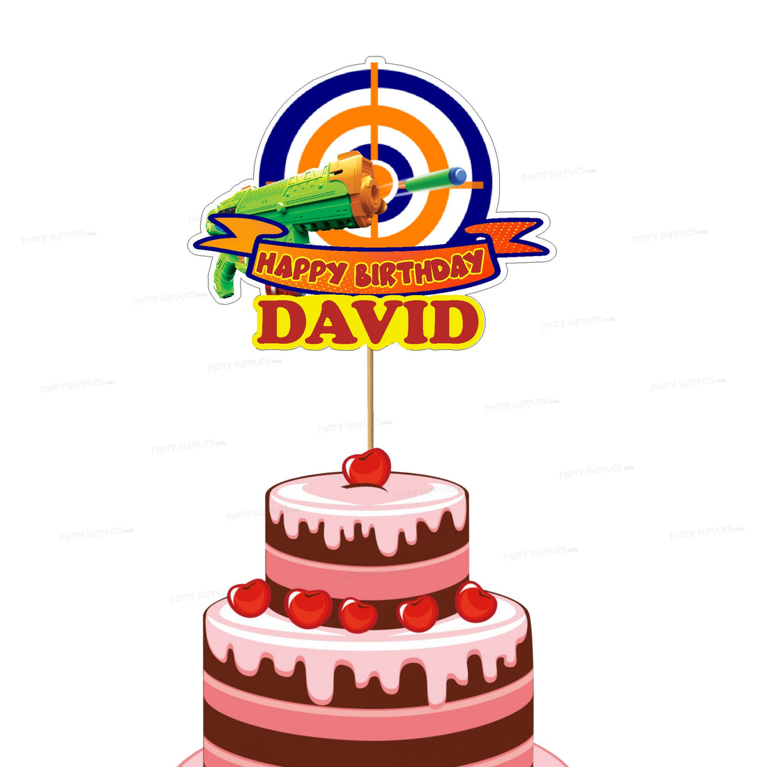 Nerf Theme Cake Topper