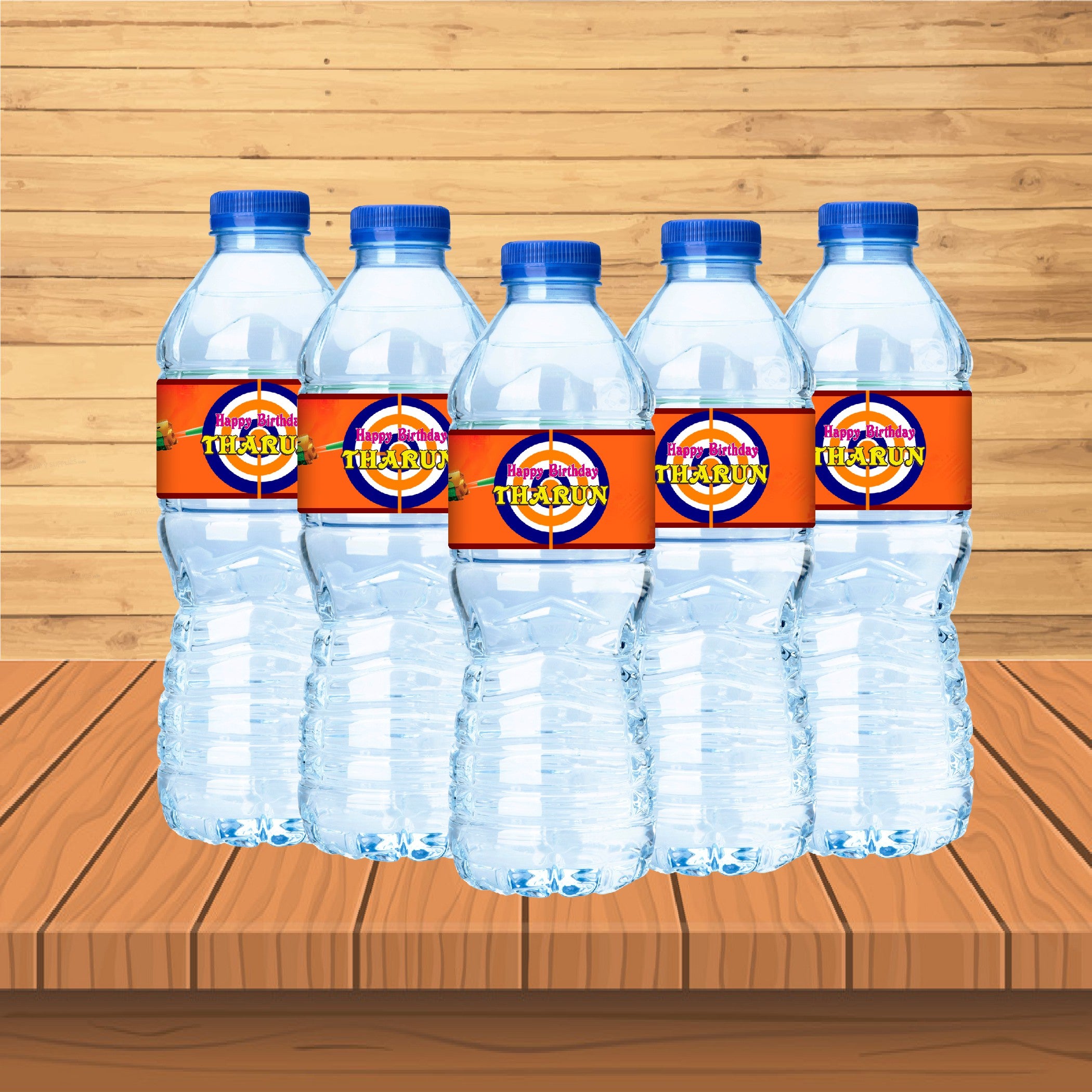 Nerf Theme Water Bottle Sticker