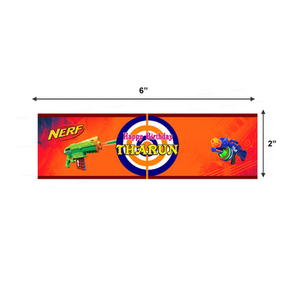Nerf Theme Water Bottle Sticker