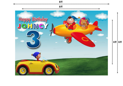 Noddy Theme Customized Backdrop