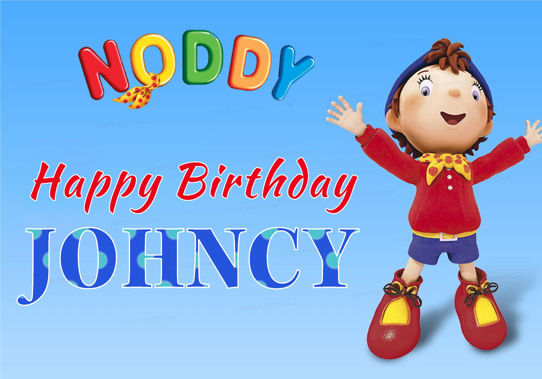 Noddy Theme Personalized Backdrop