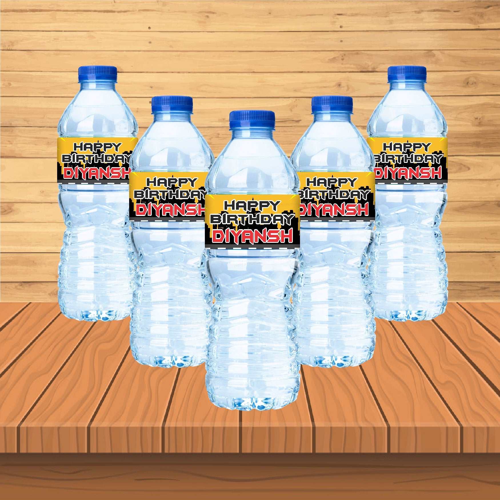 Batman Theme Water Bottle Sticker