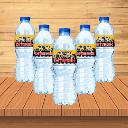 Batman Theme Water Bottle Sticker