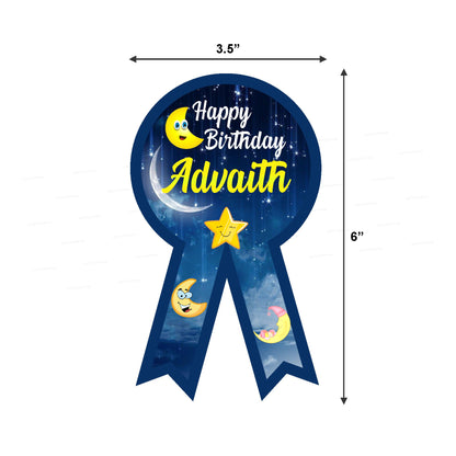 Twinkle Twinkle Little Star Boy Theme Badges