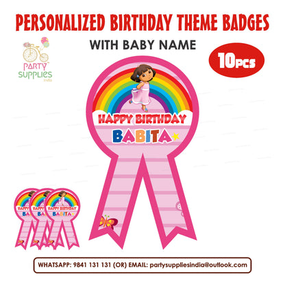 Dora the Explorer Theme Badges