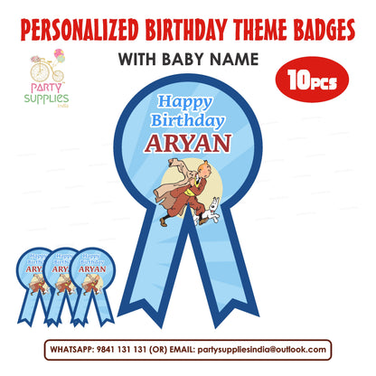 Tin Tin Theme Badges