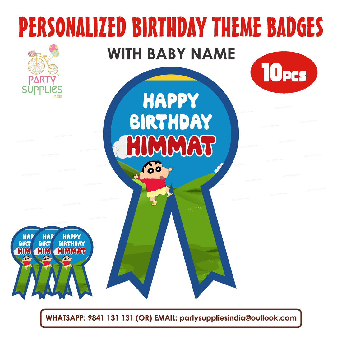 Shinchan Theme Badges