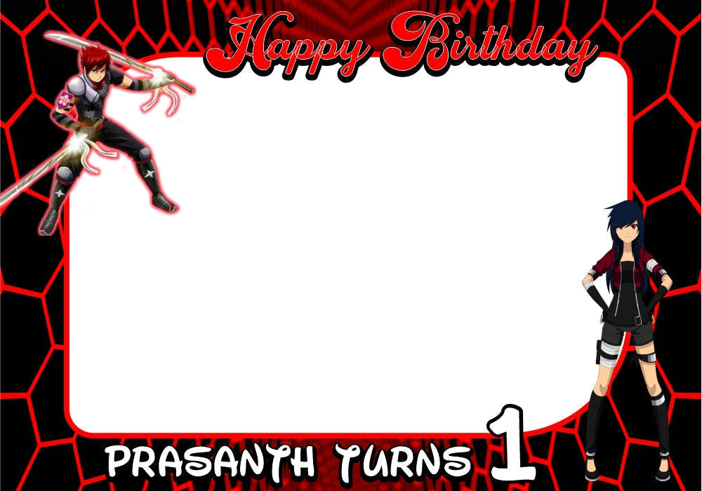 Ninja Theme Personalized PhotoBooth