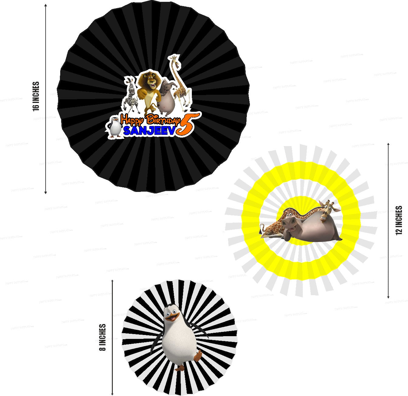 Penguin Theme Paper Fan