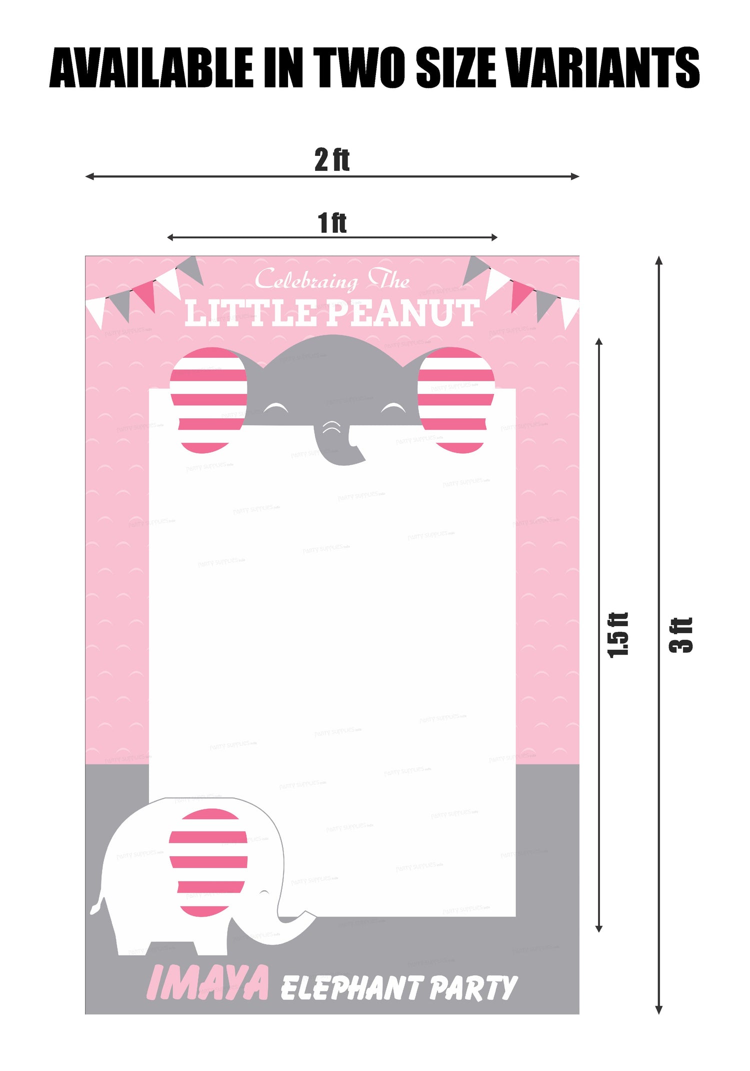 PSI Pink Elephant Theme Customized Photobooth