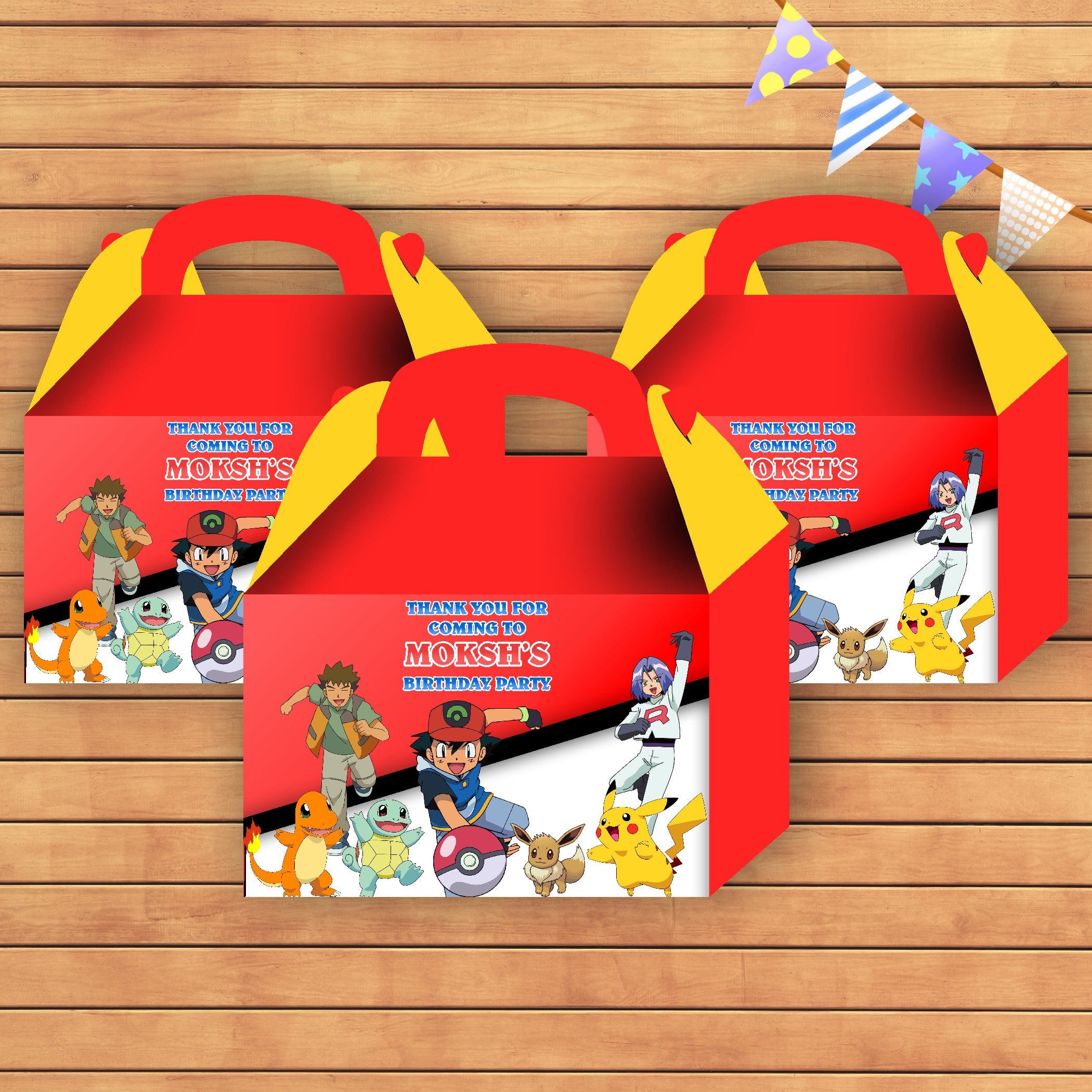 Pokemon Theme Goodie Return Gift Boxes