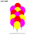 Pop It Theme Colour 60 Pcs Balloons - image 1 of 3 | Party Supplies India