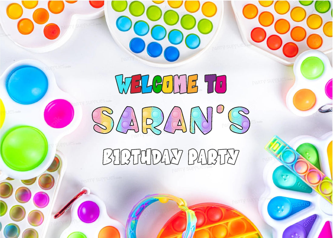 Pop It Theme Customized Welcome Board