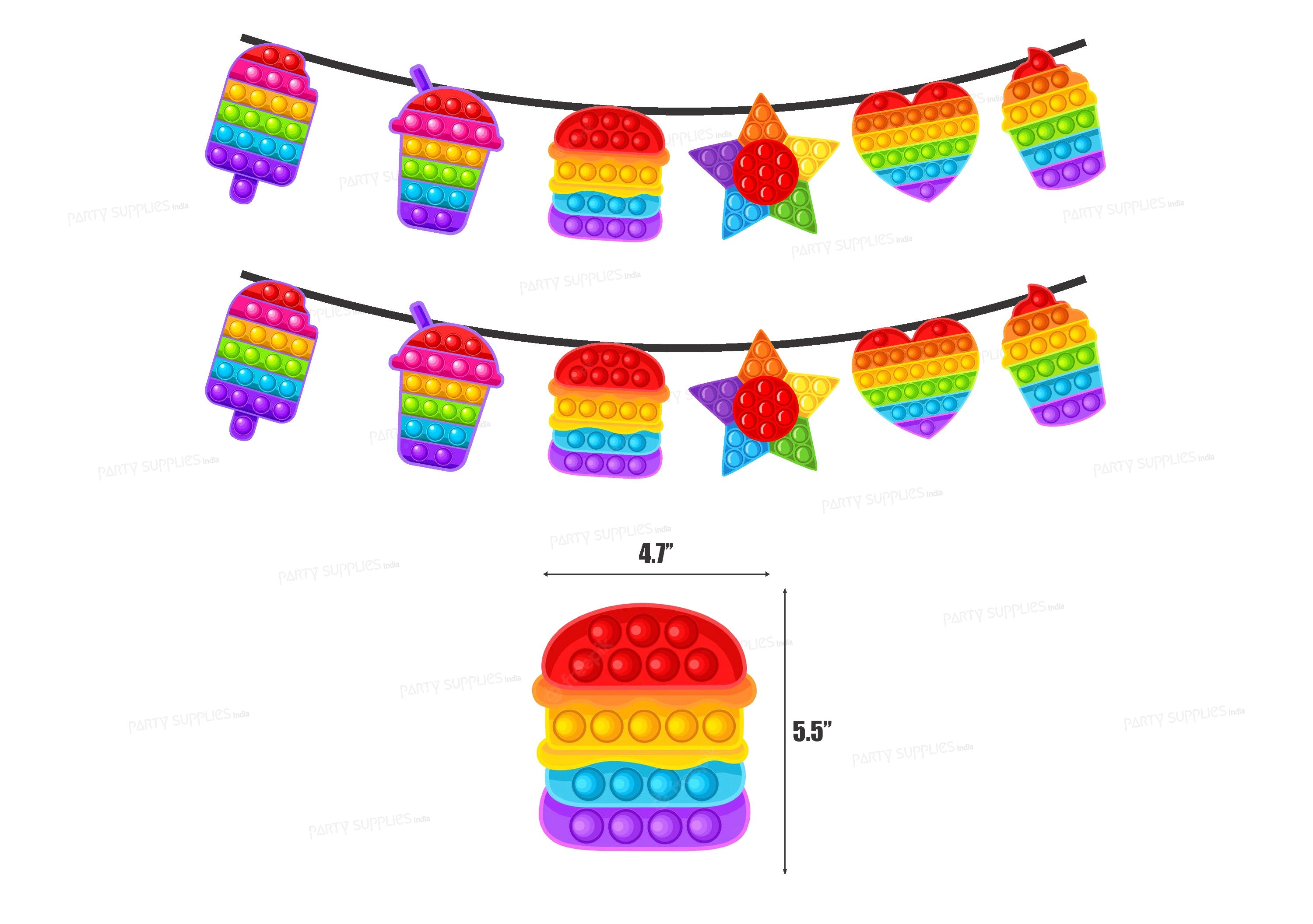 Pop It Theme Hanging