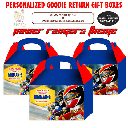 Power Rangers Theme Goodie Return Gift Boxes