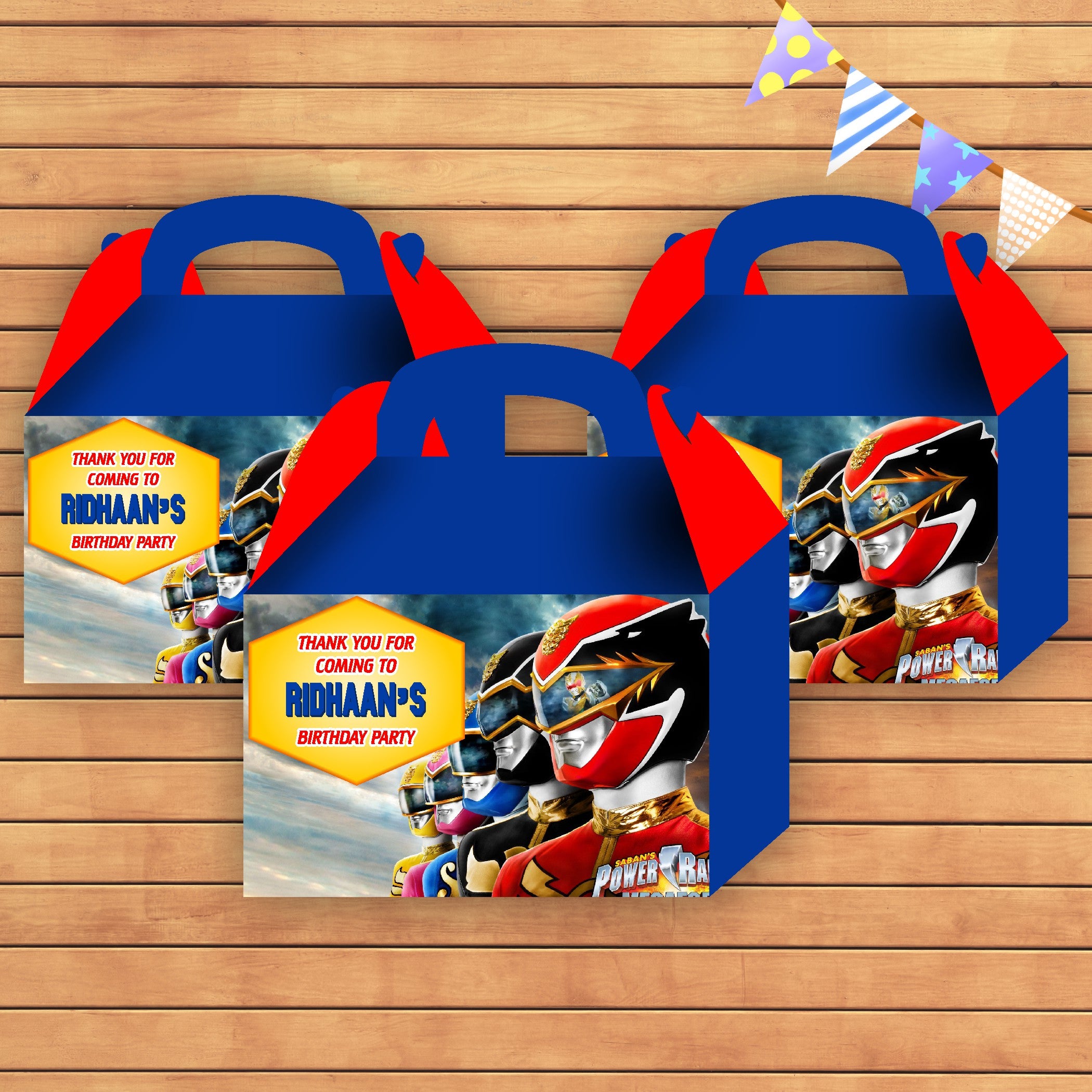 Power Rangers Theme Goodie Return Gift Boxes | Party Supplies – Party ...