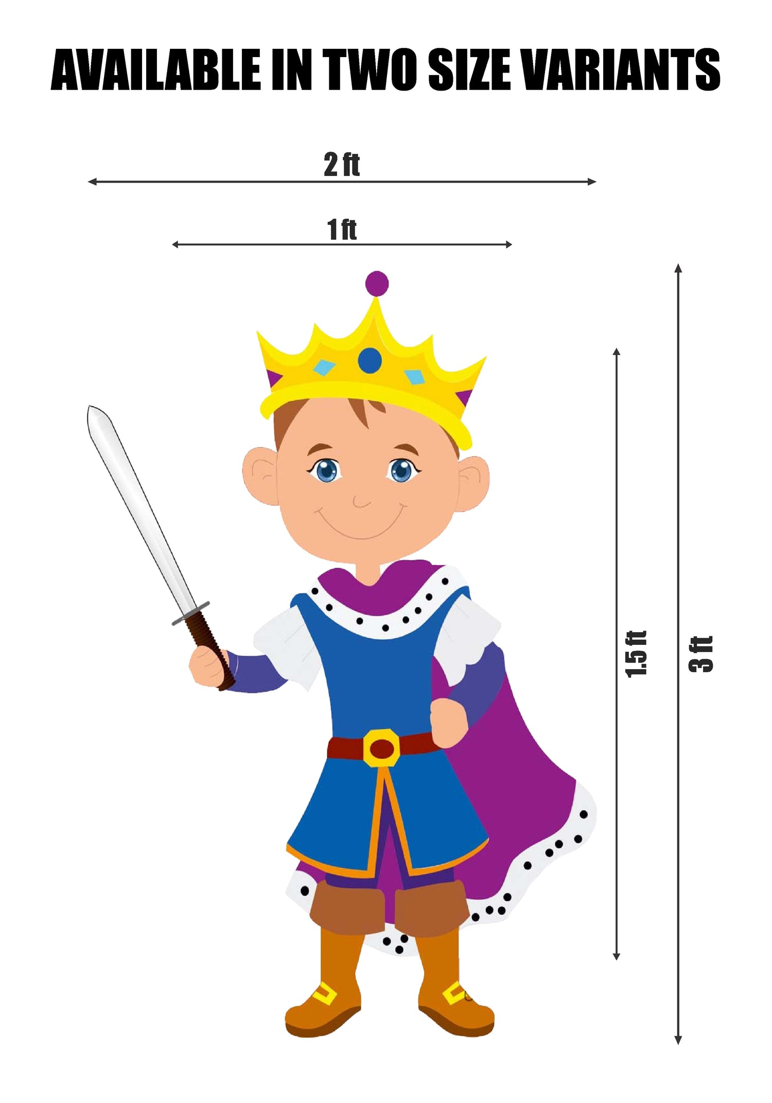 Prince Theme with Sword in Hand Cutout