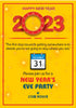 PSI  New Year Theme Customized Invite - image 1 of 3 | Party Supplies India