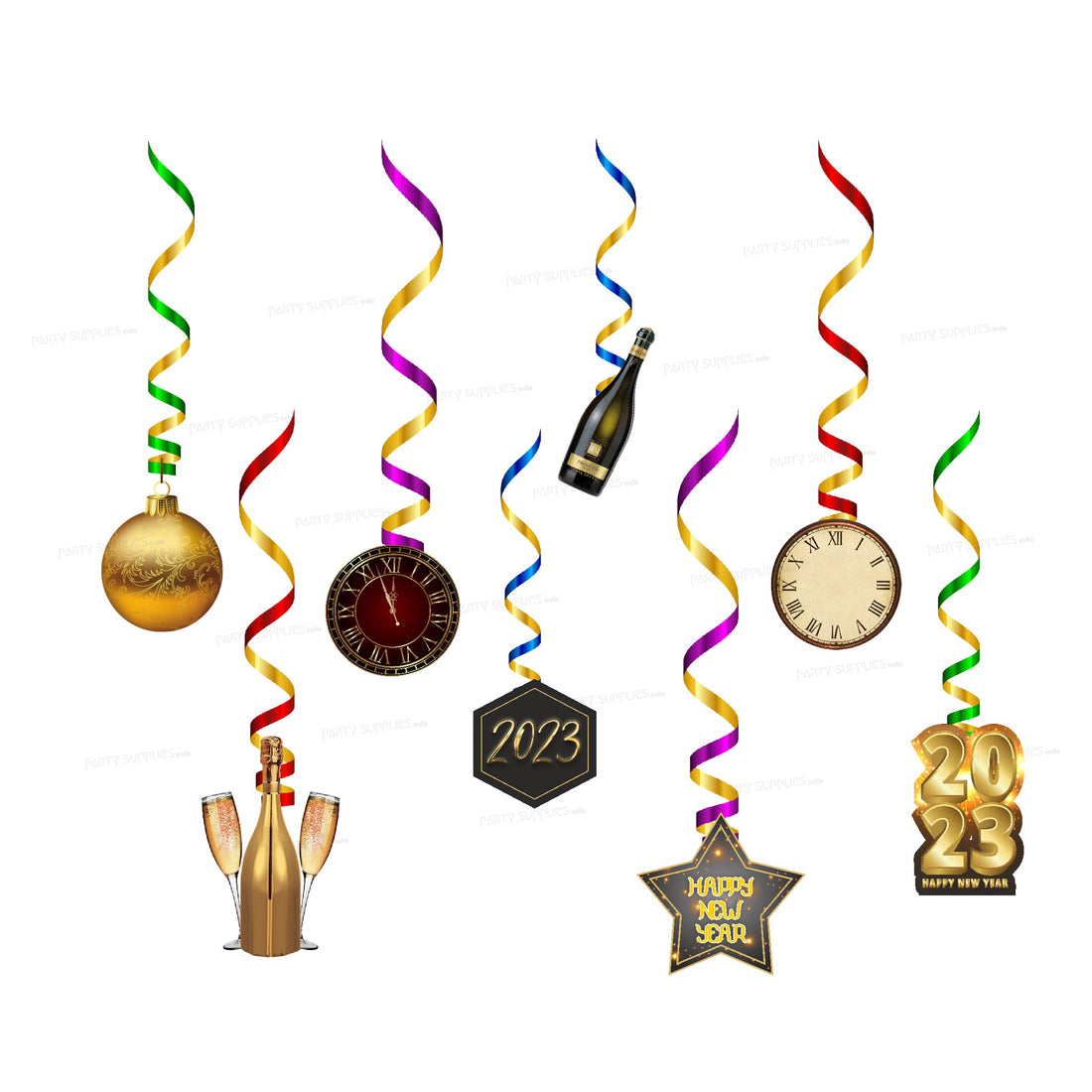 PSI New Year Theme Swirls