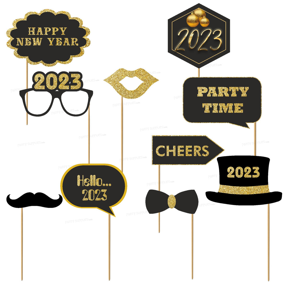 PSI New Year Theme Props