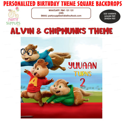 PSI Alvin and Chipmunks Theme Square Backdrop