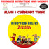 Alvin and Chipmunks Theme Classic Round Backdrop - image 1 of 3 | Party Supplies India